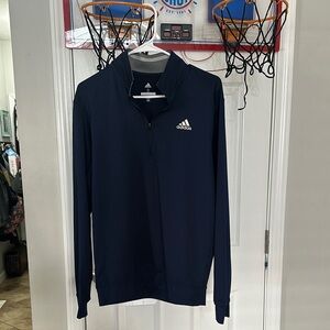 Adidas Golf Navy Quarter-Zip Pullover